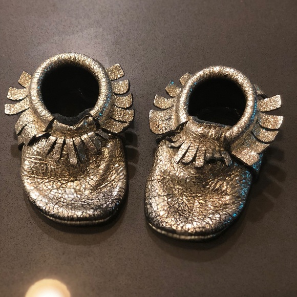 freshly picked gold moccasins